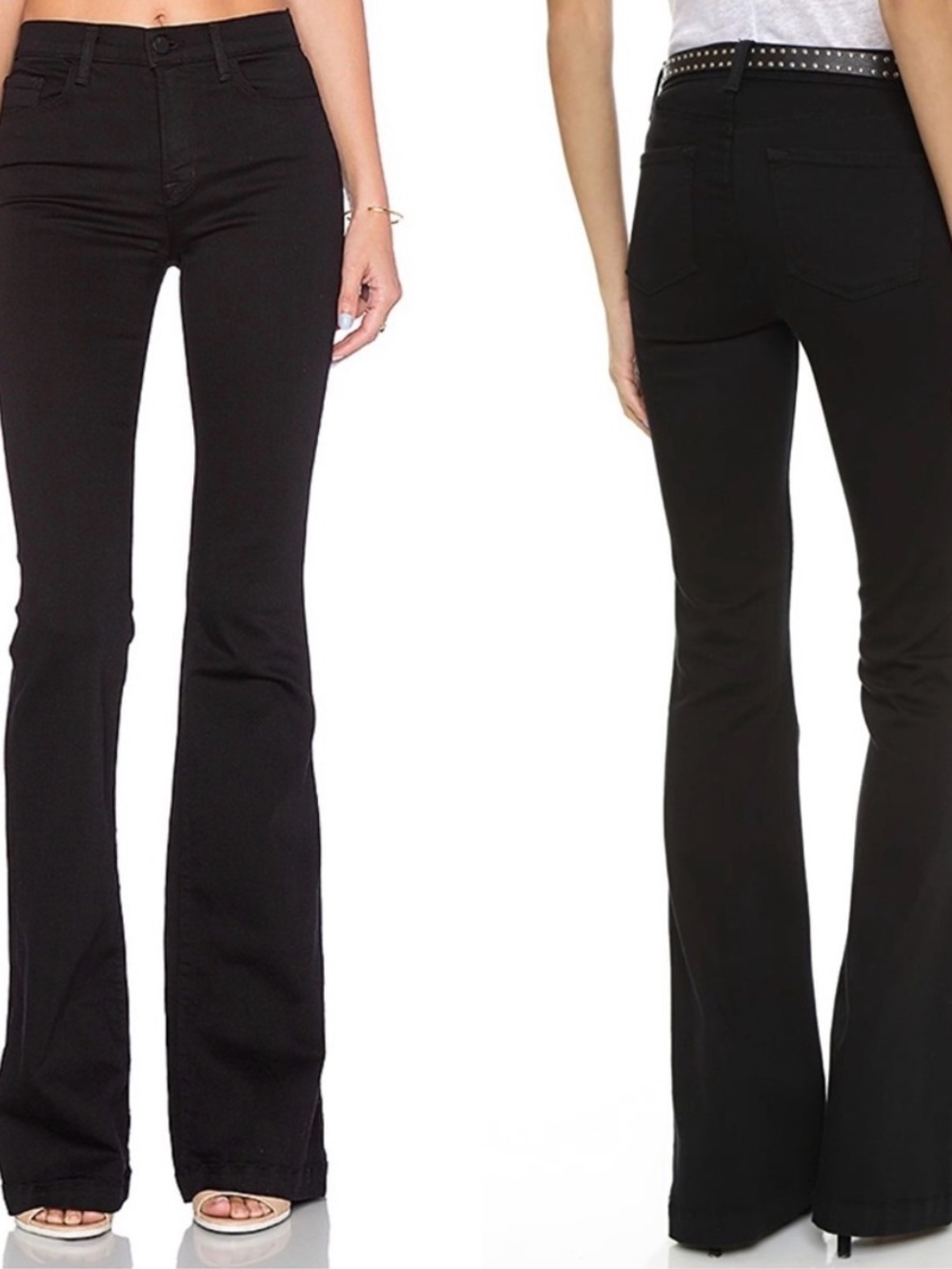 NWOT J Brand Black Flared Jeans size 25
